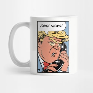 Donald Trump Pop Art Fake News Mug